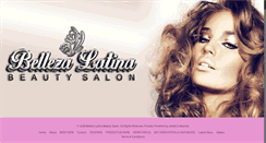 Desktop Screenshot of bellezalatinabeautysalon.com