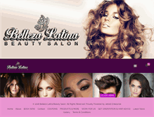 Tablet Screenshot of bellezalatinabeautysalon.com